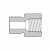 Втулка переходная HJMFJ-BP6-NPT4-SS из SS316 HJMFJ-BP6-NPT4-SS  SS-PRB-BP6-NS4   