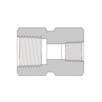 Шестигранная муфта HJLF-NPT12-NPT4-SS из SS316 HJLF-NPT12-NPT4-SS  SS-PCG-NS12-NS4   