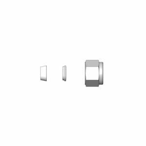 Комплект ферулл (передняя и задняя) + гайка HJNZ-YZ1-SS из SS316 HJNZ-YZ1-SS  SS-NFS-FL1 CNFS-1-SET  